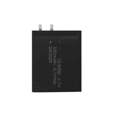 013050 110mAh 3.7V Ultra-thin Lithium Polymer Battery Customization