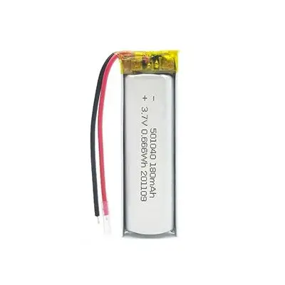 501040 180mAh 3.7V Lithium Polymer Battery Customization