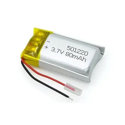 501220 80mAh 3.7V Lithium Polymer Battery Customization - Image 3
