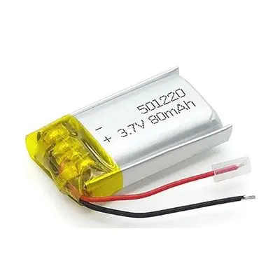 501220 80mAh 3.7V Lithium Polymer Battery Customization - Image 4