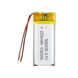 501535 220mAh 3.7V Lithium Polymer Battery Customization