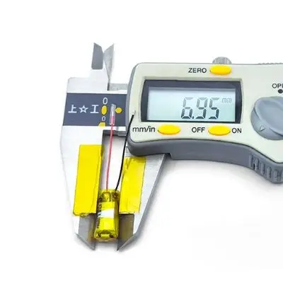 07120 45mAh 3.7V Pouch cylindrical Battery Customization - Image 2