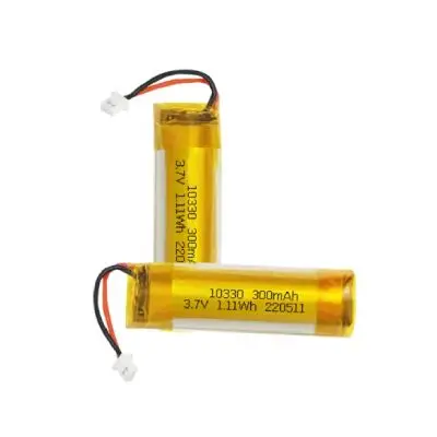 10330 300mAh 3.7V Pouch cylindrical Battery Customization - Image 2
