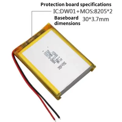 105060 3500mAh 3.7V Lithium Polymer Battery Customization - Image 2