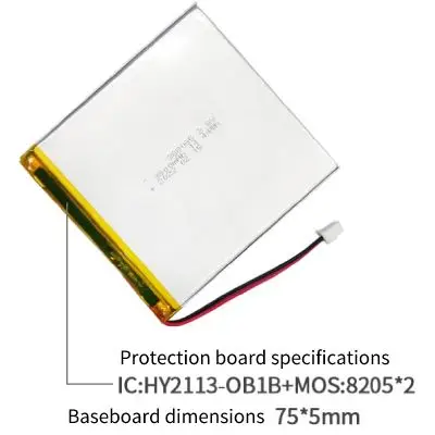 388085 3800mAh 3.8V Lithium Polymer Battery Customization - Image 2