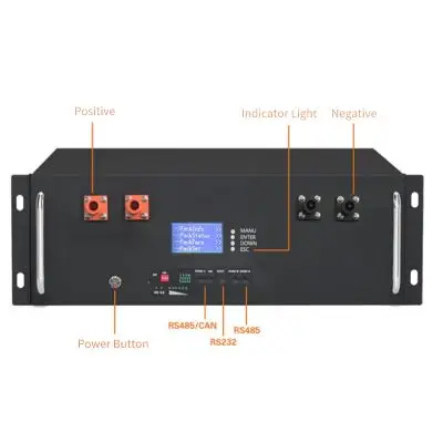 51.2V 100Ah Lithium Battery Pack Rack-Mount Energy Storage UPS Emergency Power Customization