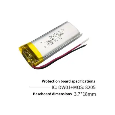 702050 700mAh 3.7V Lithium Polymer Battery Customization - Image 2