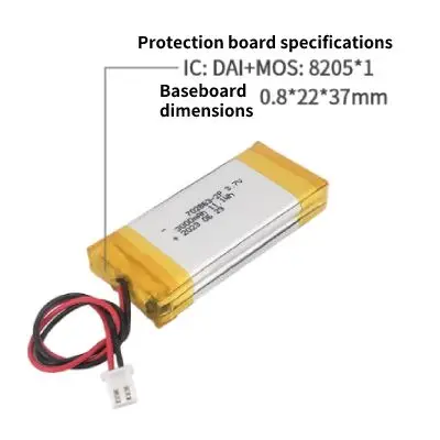 702863 3000mAh 3.7V 2P Lithium Polymer Battery Customization - Image 3