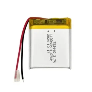 753440 1100mAh 3.7V Lithium Polymer Battery Customization