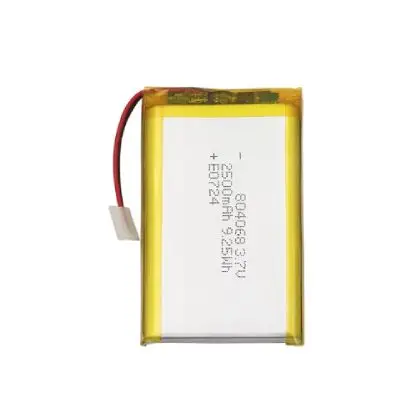 804068 2500mAh 3.7V Lithium Polymer Battery Customization