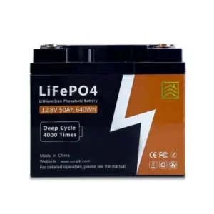 12.8V 50Ah LiFePO4 Lithium Cell Pack for Energy Storage Customization