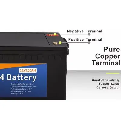 12V 200Ah LiFePO4 Lithium Cell Pack for Energy Storage Customization - Image 2