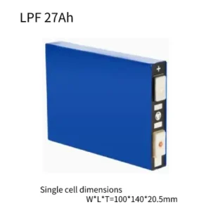 3.2V 27Ah LiFePO4 Lithium Prismatic Iron Battery Customization