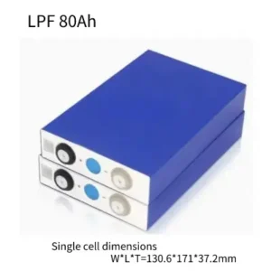 3.2V 80Ah LiFePO4 Lithium Prismatic Iron Battery Customization