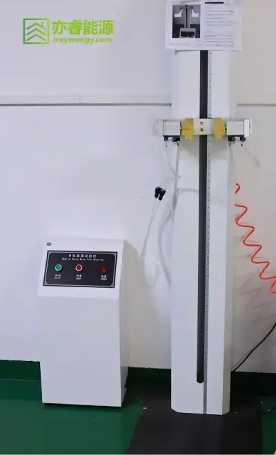 Battery free-fall drop test