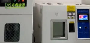 battery high-temperature casing stress test.